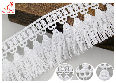 French Venice Guipure Tassels Fringe Polyester Lace Trim For Clothing Decorative