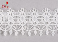 Fancy 5cm Fancy Water Soluble Flat Lace Trim With Embroidered Patterns For Clothing