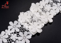 Soft White Flower 12CM Water Soluble Lace Good Hygroscopicity