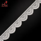 4.5cm Idth Stretch Trim Embroidery Lace Trim Water Soluble For Underwear