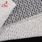 African Style Guipure Water Soluble Lace 100% Polyester Milk Silk Embroidered Fabric