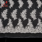 3D Floral Stretch Wedding Bridal Embroidered Tulle Lace Fabric By The Yard