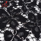 High quality Black Nylon lace fabric for evening dress