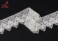 4.8cm Wide Cotton Lace Trim For Women Dresses Water Soluble Lace For Garment Decorating Lace