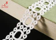 100% Cotton Water Soluble Lace Trim For Luggage Decoration