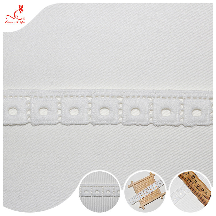 Milky Lace Ribbon Trim Accessory 1.9cm Width For Lady Garment Diy Decoration