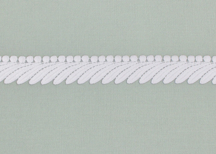 Embroidered Guipure Venice Lace Trims , Organic Cotton Lace Trimming For Chemises