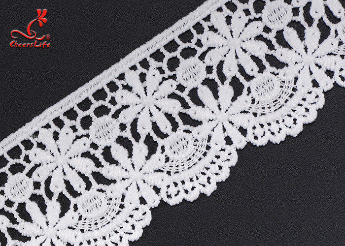 4cm Wide Polyester Lace Trimming Water Soluble Lace For Garment Lace For Decorating Lace For Dresses